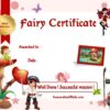 Fairy award to print
