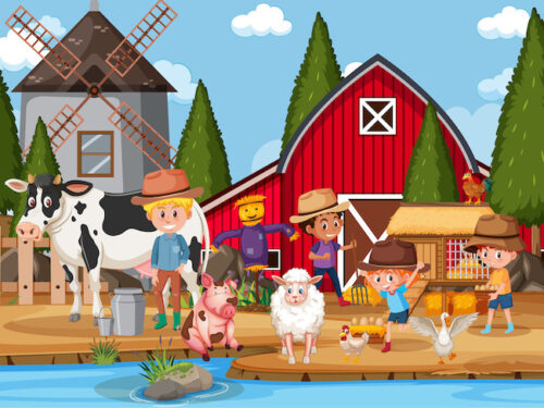 Farm Mystery game for kids