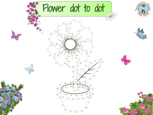Flower dot to dot