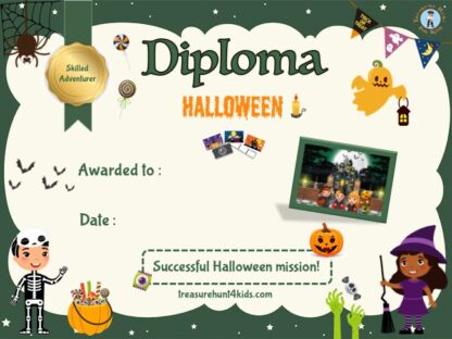 Halloween certificate