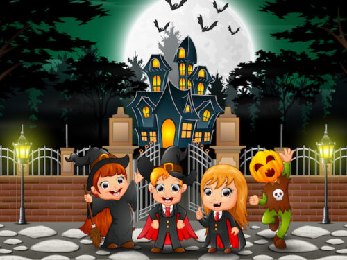 Printable Halloween mystery game for kids