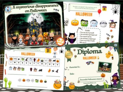 Halloween mystery party game for kids