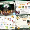 Printable adventure game of treasure hunt for Halloween