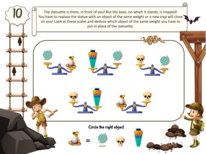 Jungle scavenger hunt puzzle for kids to print