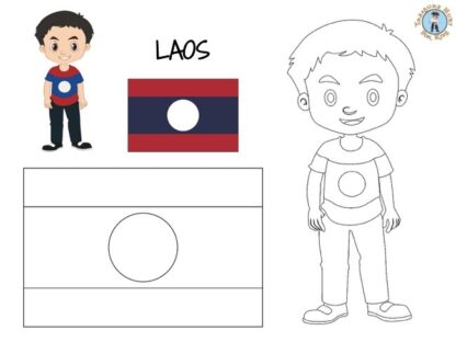 Laos coloring page