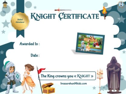 Handwriting knight certificate
