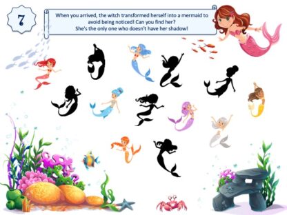 mermaid treasure hunt party game clue
