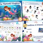 Birthday game of mermaids treasure hunt for kids aged 6-7 years