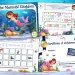 Ready-to-print mermaid-themed treasure hunt game for kids birthday activity