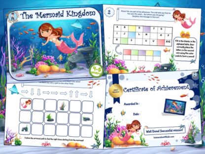 Mermaid treasure hunt birthday party game