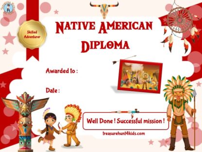 Handwriting Native American diploma