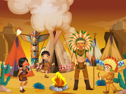 Native American party game to print