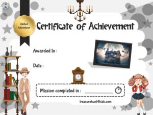 Printable and handwriting escape room diploma