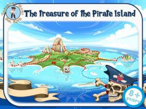 Pirate Island party game kit : treasure hunt for kids