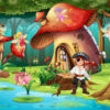 Pirates and fairies treasure hunt party game to print