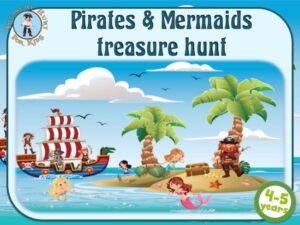 Pirates and mermaids party game, ready to print and play