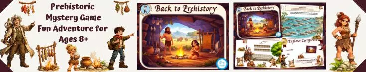 Learn about prehistory while having fun with our game kit