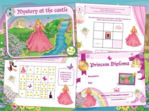 Princess birthday party treasure hunt game