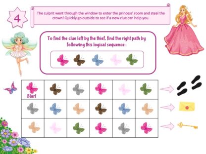 Princess Treasure hunt for an entertaining activity for kids