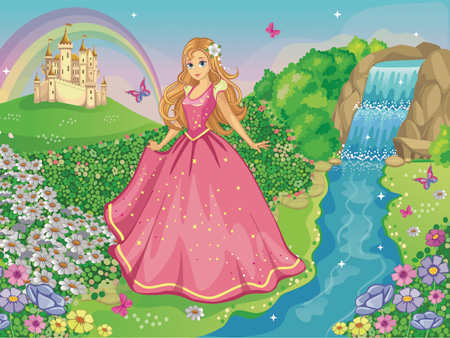 Princess adventure game to print - Treasure hunt 4 Kids