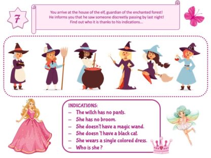 Princess treasure hunt clue for Kids' birthday party game