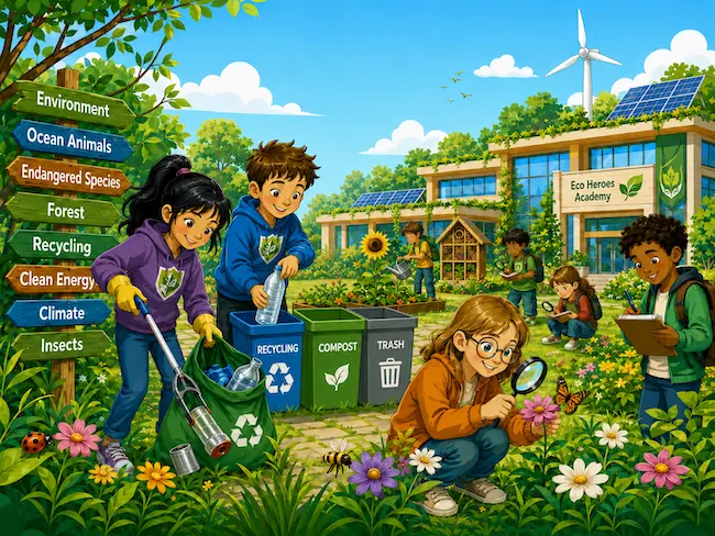 Printable environmental game ages 6-7