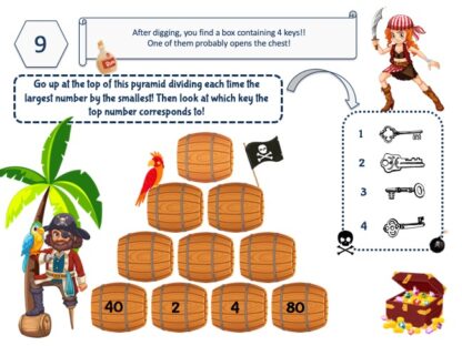 Printable pirate adventure game