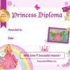 Printable princess certificate