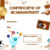 Handwriting Space escape room certificate