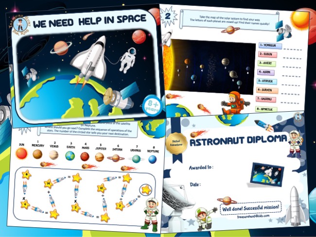 Space party game adventure
