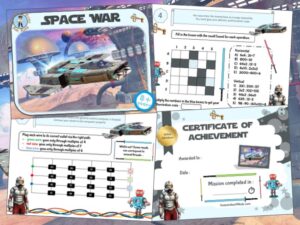 Space war escape parry game