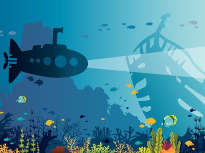 Printable submarine escape room party game
