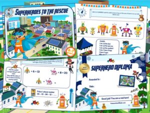 printable game kits for kids of superheroes