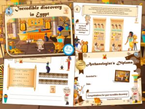 Treasure hunt game in Egypt