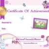 unicorn girly certificate