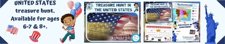 Treasure hunt game for kids in the United States