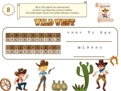 Wild West treasure hunt clue