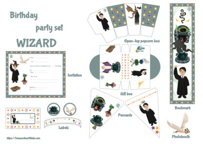 Wizard birthday party printables and decorations!