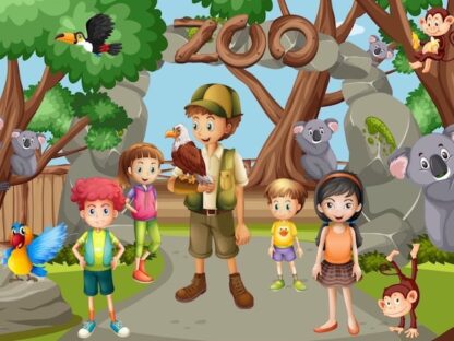 Print and play Zoo Adventure Game