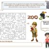 Zoo printable adventure game for kids