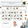 Zoo treasure hunt puzzle for kids