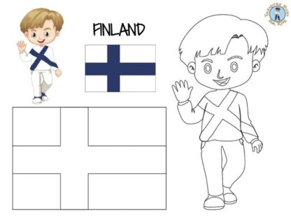 Finland coloring page