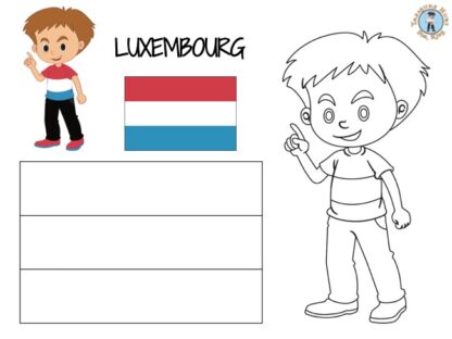 Luxembourg coloring page