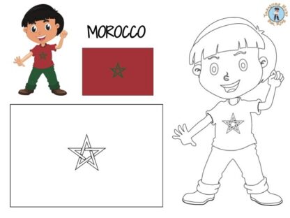 Morocco coloring page