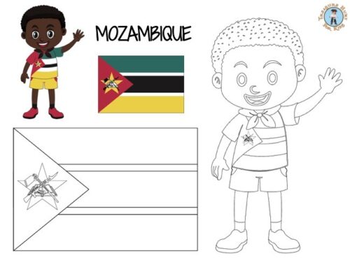 Mozambique coloring page