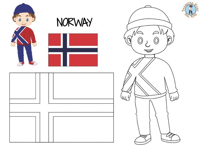 Norway coloring page