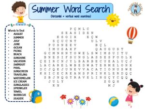 word search puzzle for kids to print treasure hunt 4 kids