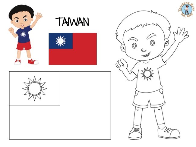 Taiwan coloring page