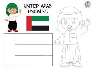 United Arab Emirates Coloring Page - Treasure hunt 4 Kids