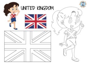 United Kingdom Coloring Page - Free Printables - Treasure hunt 4 Kids
